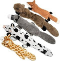 Nocciola No Stuffing Crinkle Plush Dog Squeaky Toy