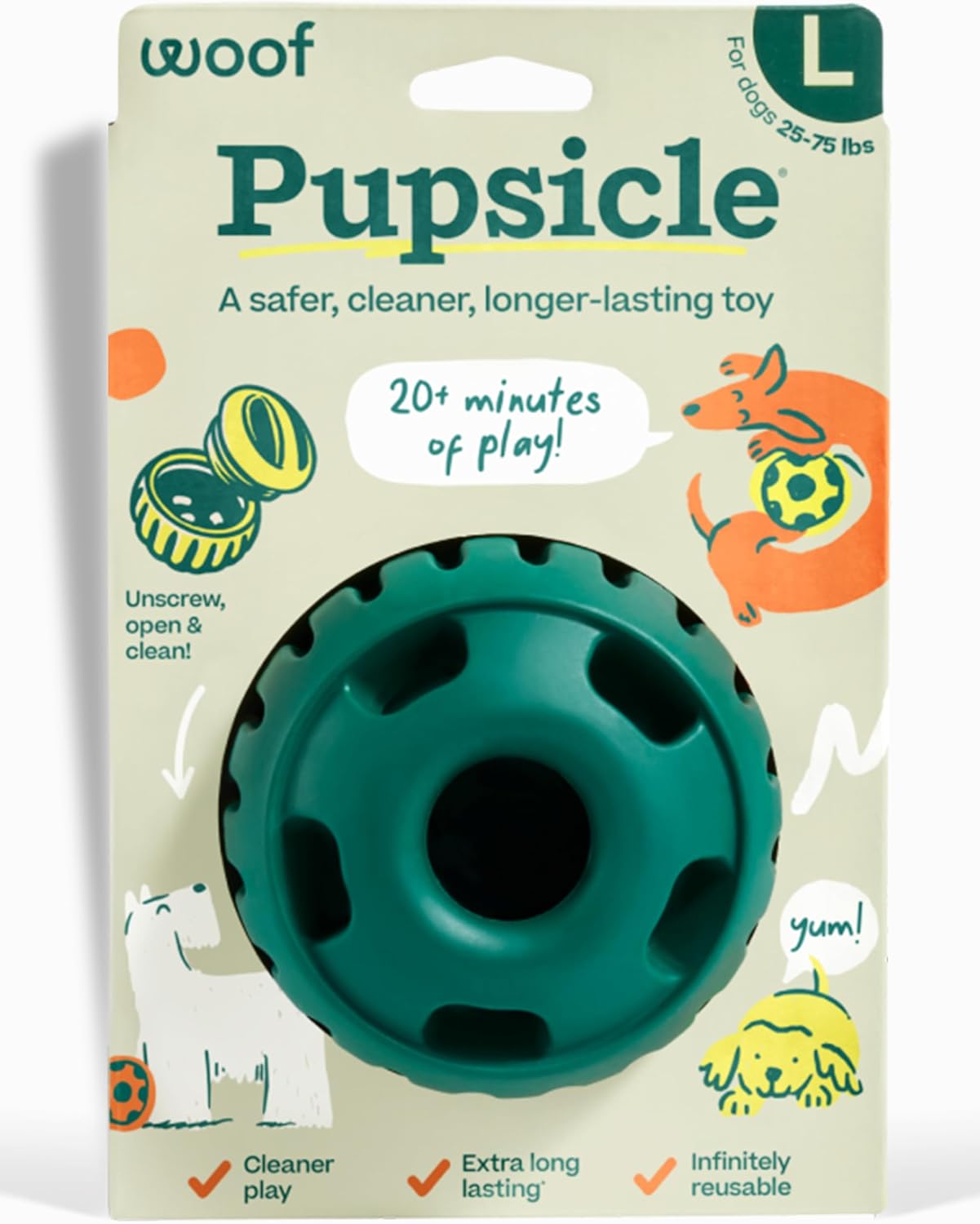 WOOF Pupsicle Set – Interactive Dog Ball Toy + Filler